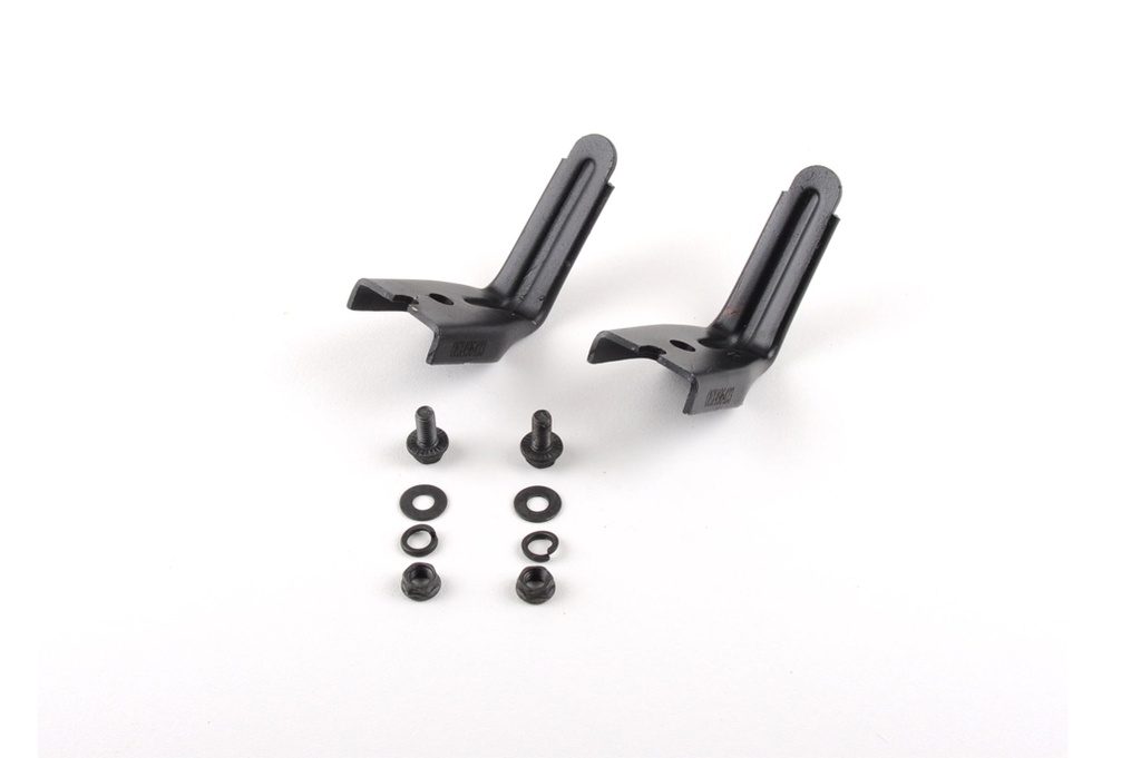 [496423] C4 - Corvette - 1984-96 Rear Muffler Metal Blade Hanger OE Design with Fasteners - 2 pieces