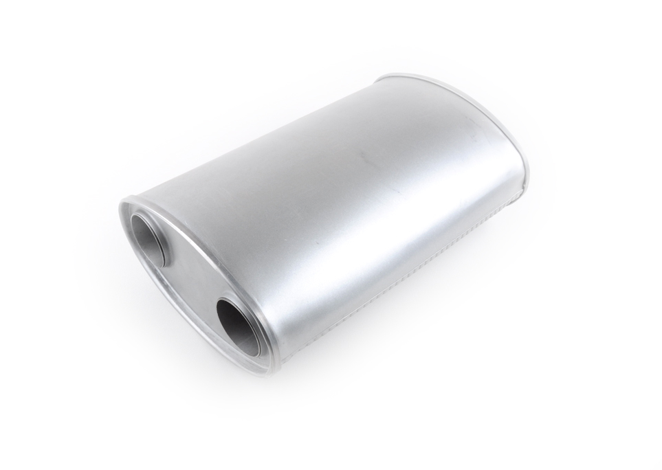 C4 - Corvette 1984 Dual Outlet,1985-90 Dual Outlet - Blank (no inlet pipe or outlet tips) No Drone Mufflers - Also Requires Rear Head Bracket