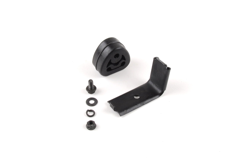 C6 Corvette - 2005-13 Muffler Rubber Hanger with Metal Mounting Brace with Fasteners